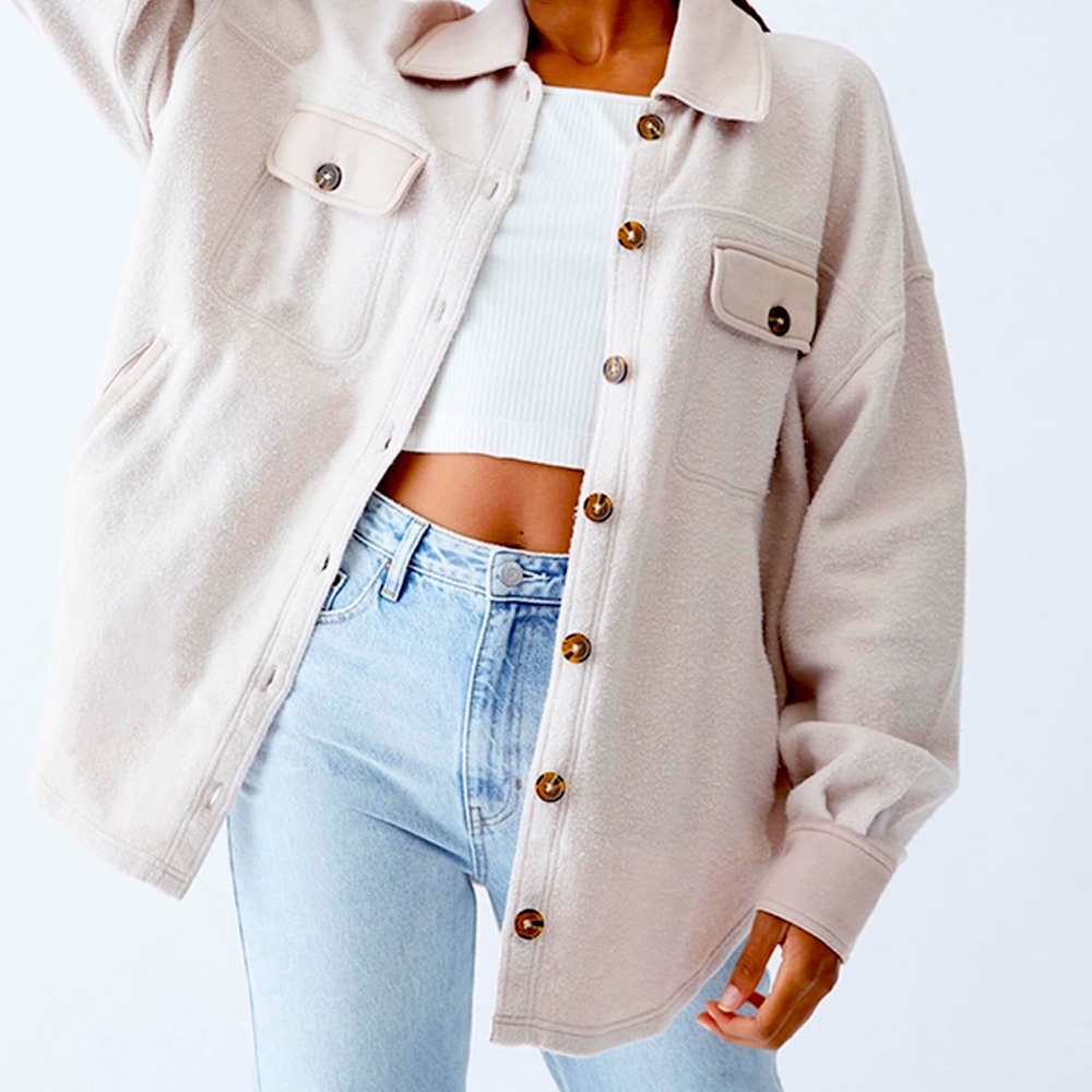 Pacsun Homecoming Button Down Shacket
